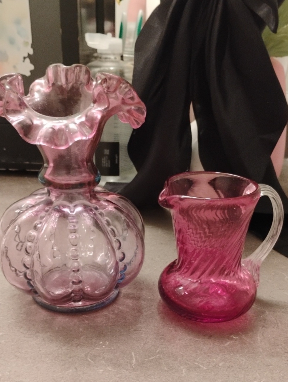 like New fenton, Vintage, Beaded, With Free Pilgrim Glass!